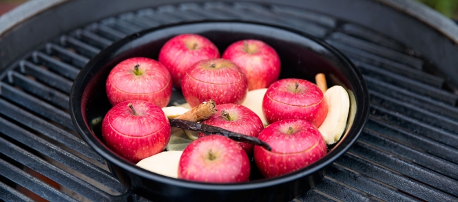 Sterappels gepoft met wijn