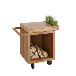 OFYR Mise en Place Table Corten 65 PRO Teak Hout