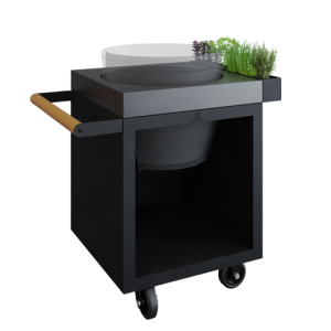 OFYR Kamado Table Black 65 PRO Beton BGE
